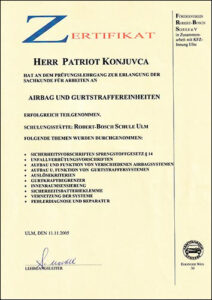 sv konjuvca kfz sachverstaendiger Urkunden und Zertifikate 004