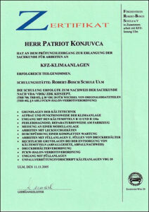 sv konjuvca kfz sachverstaendiger Urkunden und Zertifikate 005