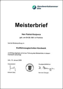 sv konjuvca kfz sachverstaendiger Urkunden und Zertifikate 009