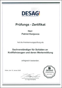 sv konjuvca kfz sachverstaendiger Urkunden und Zertifikate 011
